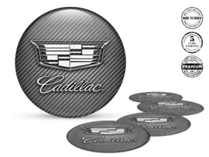 Cadillac Adesivi Cupola Resina Loghi Cerchio Gara